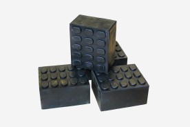 4x rubberen blokken rubberen pad (100x120x50)