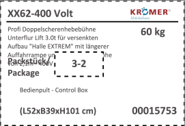 Bedieningspaneel voor XX62