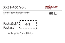 Bedienpult für die Annahmehebebühne XX81