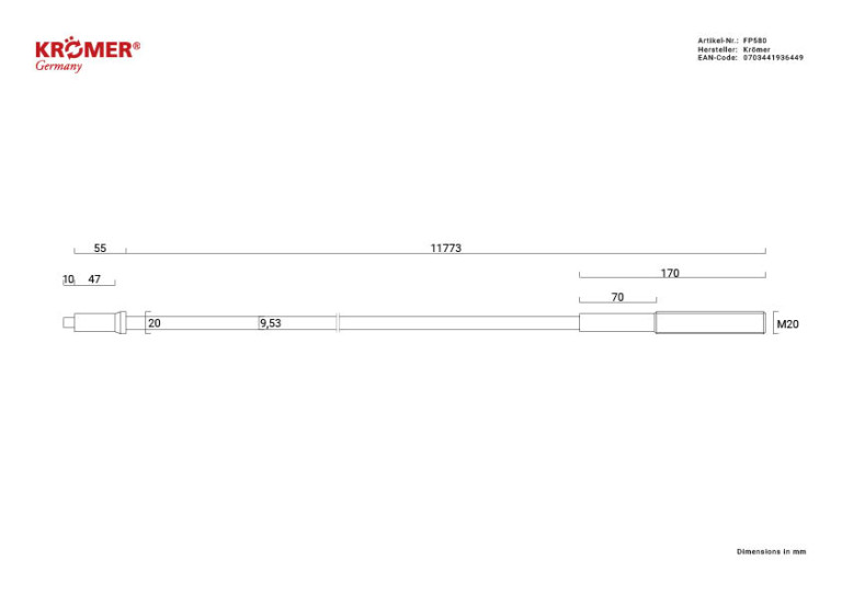 Synchroonkabel FP580, aanzicht 1