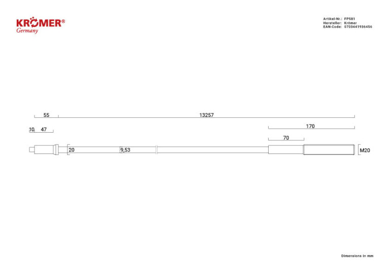 Synchronisatiekabel FP581, aanzicht 1