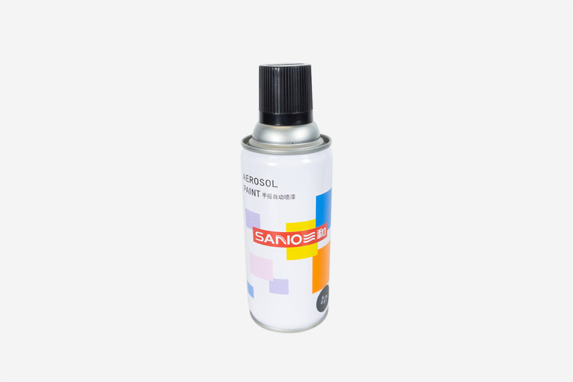Anzeigebild: Schwarze Aerosolfarbe Vorderseite