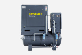 Luchtcompressor DK10 met een tank van 500 liter en een 400 V-motor – Hoofdweergave
