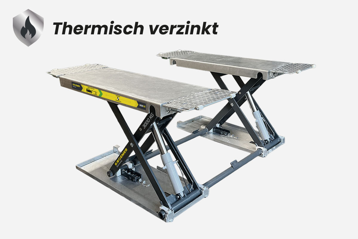 Schaarhefbrug x43 thermisch verzinkt